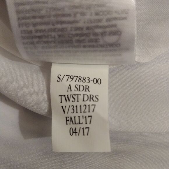 NWT Banana Republic One Shoulder Blue/White Stripe Satin Fit & Flare Dress, 12 - Picture 10 of 10